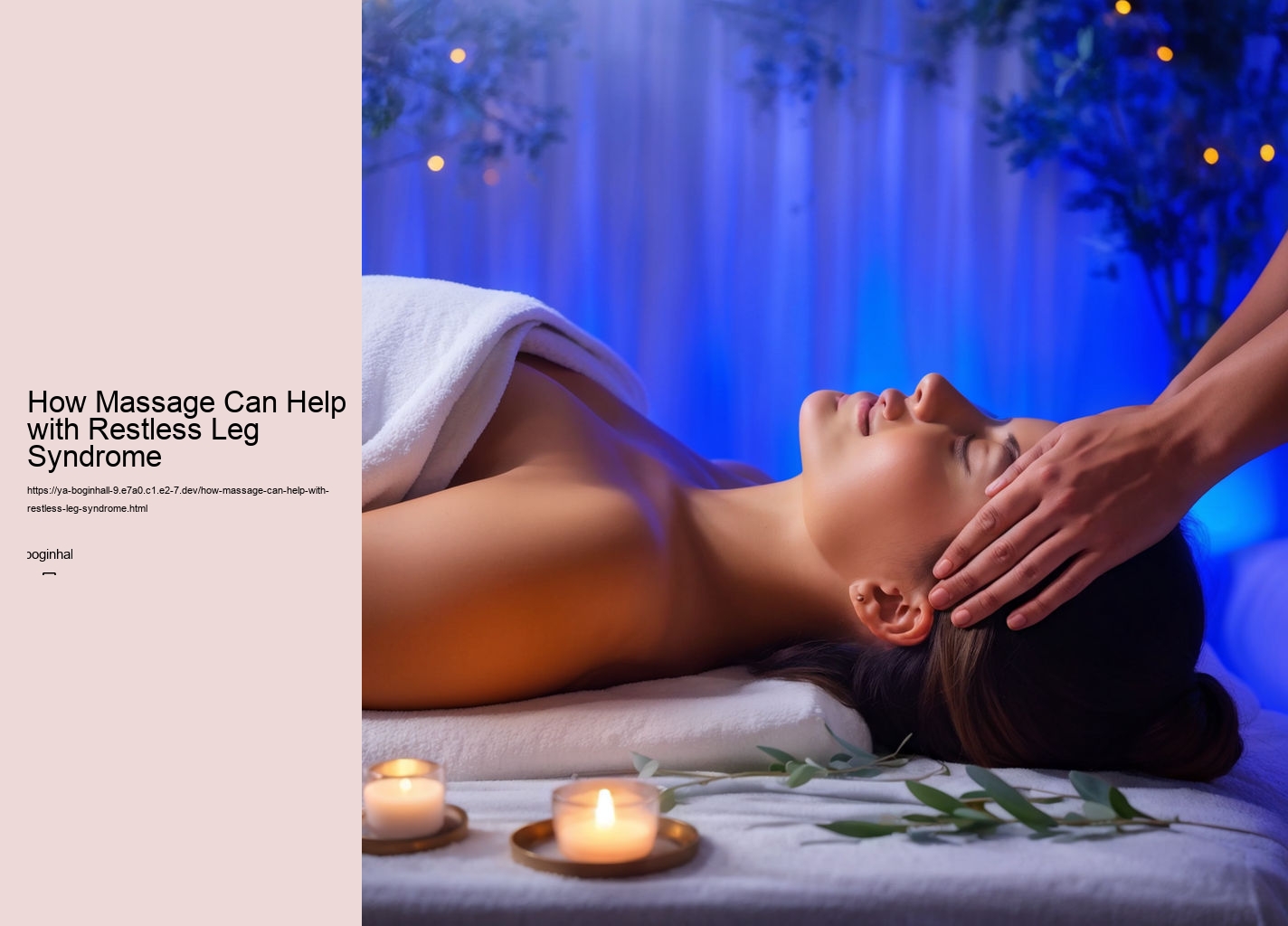 How Massage Can Help with Restless Leg Syndrome